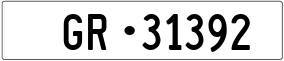 Trailer License Plate